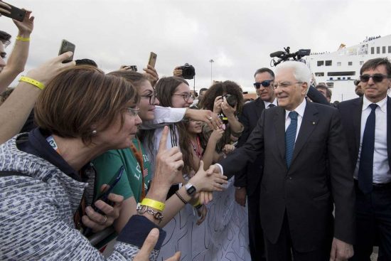 Sergio Mattarella a Civitavecchia