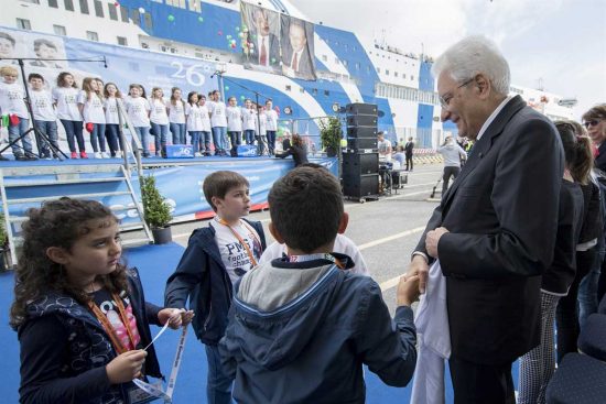 Sergio Mattarella a Civitavecchia