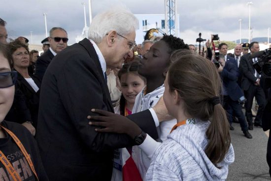 Sergio Mattarella a Civitavecchia