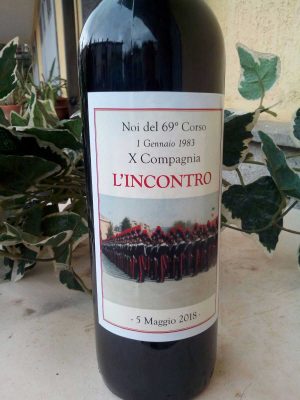 Il vino dedicato al 69esimo corso carabinieri effettivi Iglesias (CA) 1983 - 2018 