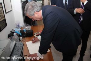 Viterbo - Antonio Tajani nella sede di Tusciaweb
