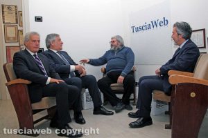 Viterbo - Antonio Tajani nella sede di Tusciaweb