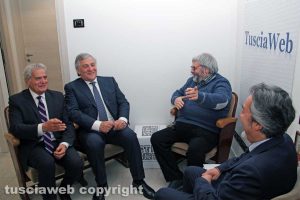 Viterbo - Antonio Tajani nella sede di Tusciaweb