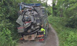 Acquapendente - Il camion impantanato