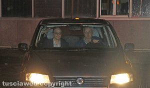 Viterbo - Omicidio in via Fontanella del Suffragio - A sinistra il pm Stefano D'Arma