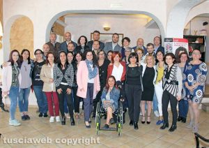 Chiara Frontini e i candidati consiglieri di Viterbo Venti Venti e Viterbo Cambia