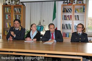 Viterbo - Questura - Riccardo Bartoli, Lorenzo Suraci e Tiziana Cencioni