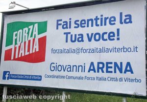 Viterbo - Il manifesto elettorale di Giovanni Arena