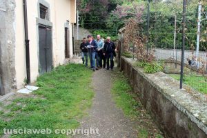 Bagnaia - L'accesso dal parcheggio a via Barozzi