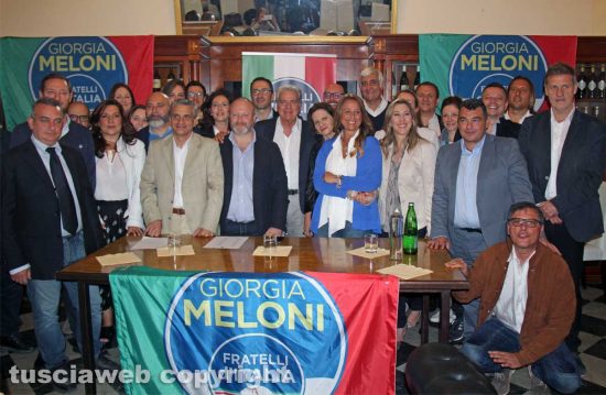 Viterbo - FdI - La presentazione della lista alle comunali