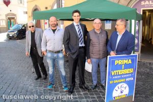 Viterbo - Gazebo Lega sul contratto di governo