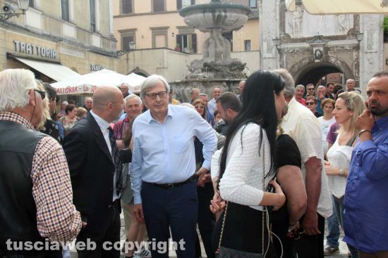Sutri - Comizio elettorale di Vittorio Sgarbi