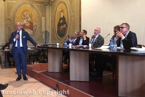 Bergamo - Il dirigente Mauro Pampana al coordinamento Fabi Ubi Banca