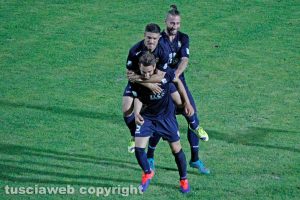 Sport - Calcio - Viterbese - L'esultanza dei gialloblù