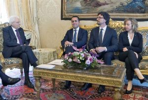 Luigi Di Maio (M5s) dal presidente della Repubblica Sergio Mattarella