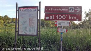 Montefiascone - La via Francigena sommersa dalle erbacce