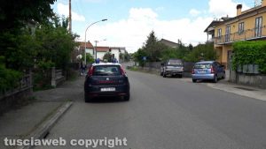 Montefiascone - I carabinieri sul posto, in via della Madonnella
