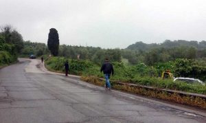Canino - Auto fuori strada sulla Castrense 