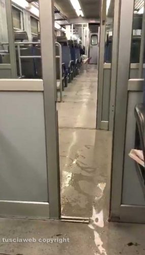 Infiltrazioni d'acqua sulla Roma-Civita Castellana-Viterbo