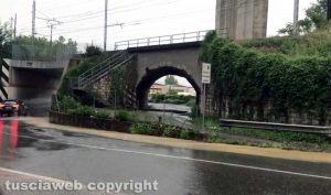 Orte - Si allaga di nuovo il sottopasso della ferrovia