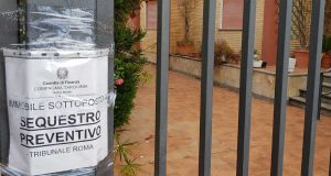 Tarquinia - Guardia di finanza - La villa sottoposta a sequestro