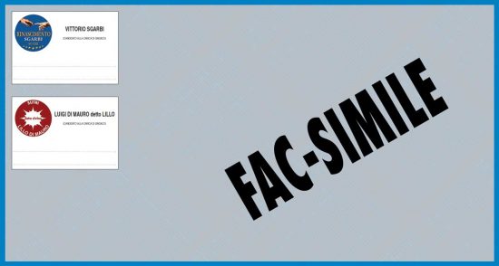 Elezioni comunali 2018 - La scheda di Sutri