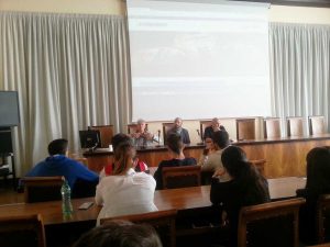 Viterbo - L'incontro studenti-imprenditori sul marketing - Da sinistra Chiodetti, Lupidi e Pagliara
