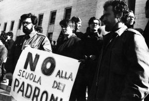 Una manifestazione del Sessantotto