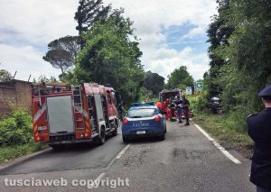 Viterbo - Incidente mortale in strada Cimina