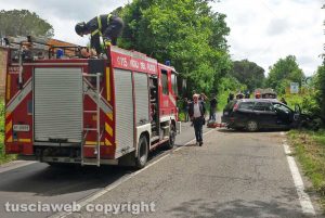 Viterbo - Incidente mortale in strada Cimina