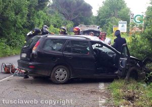 Viterbo - Incidente mortale in strada Cimina
