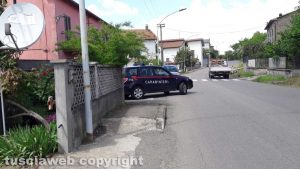 Montefiascone - I carabinieri sul posto, in via della Madonnella