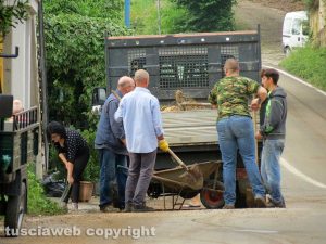 Orte - Nubifragio - I cittadini al lavoro