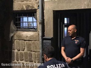 Viterbo - Omicidio in via Fontanella del Suffragio - L'intervento della polizia