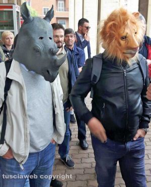 La protesta del Comitato pendolari Orte 