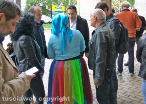 La protesta del Comitato pendolari Orte 