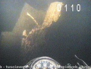 Aereo trovato nel lago di Bolsena - Junkers 88 - Troncatura del relitto nella fusoliera verso la coda