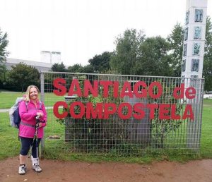 Alessandra Croci sul cammino di Santiago de Compostela