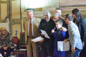 La premiazione del concorso "La léngua vitorbese" nel 2018