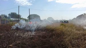Tarquinia - Incendio in località San Giorgio