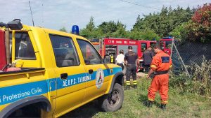 Tarquinia - Incendio in località San Giorgio