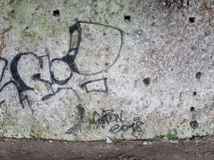 Sutri - Il murales in una delle tombe della necropoli