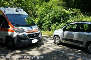 Viterbo - Incidente stradale sulla Canepinese 