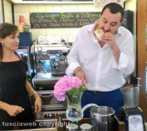 Matteo Salvini al Borgo di Bagnaia