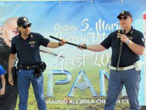 Il commissario Patara e l'assistente capo coordinatore Massimiliano Secondi