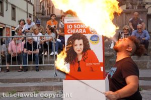 Viterbo - La chiusura della campagna elettorale di Chiara Frontini
