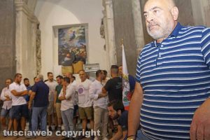 Viterbo - Il capo facchino Sandro Rossi