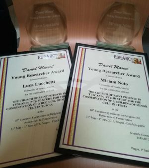 La premiazione del Dniel Mareci young researcher award