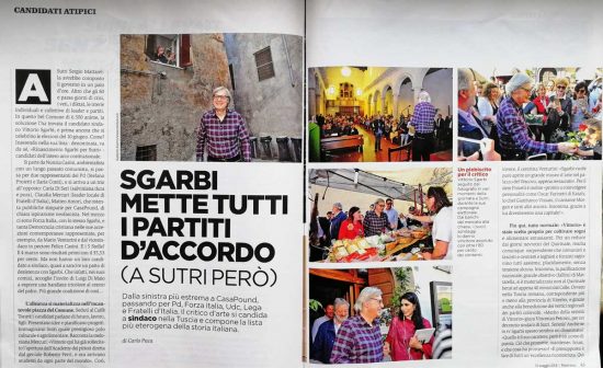 L'articolo di Panorama su Vittorio Sgarbi a Sutri