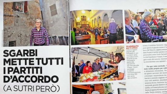 L'articolo di Panorama su Vittorio Sgarbi a Sutri